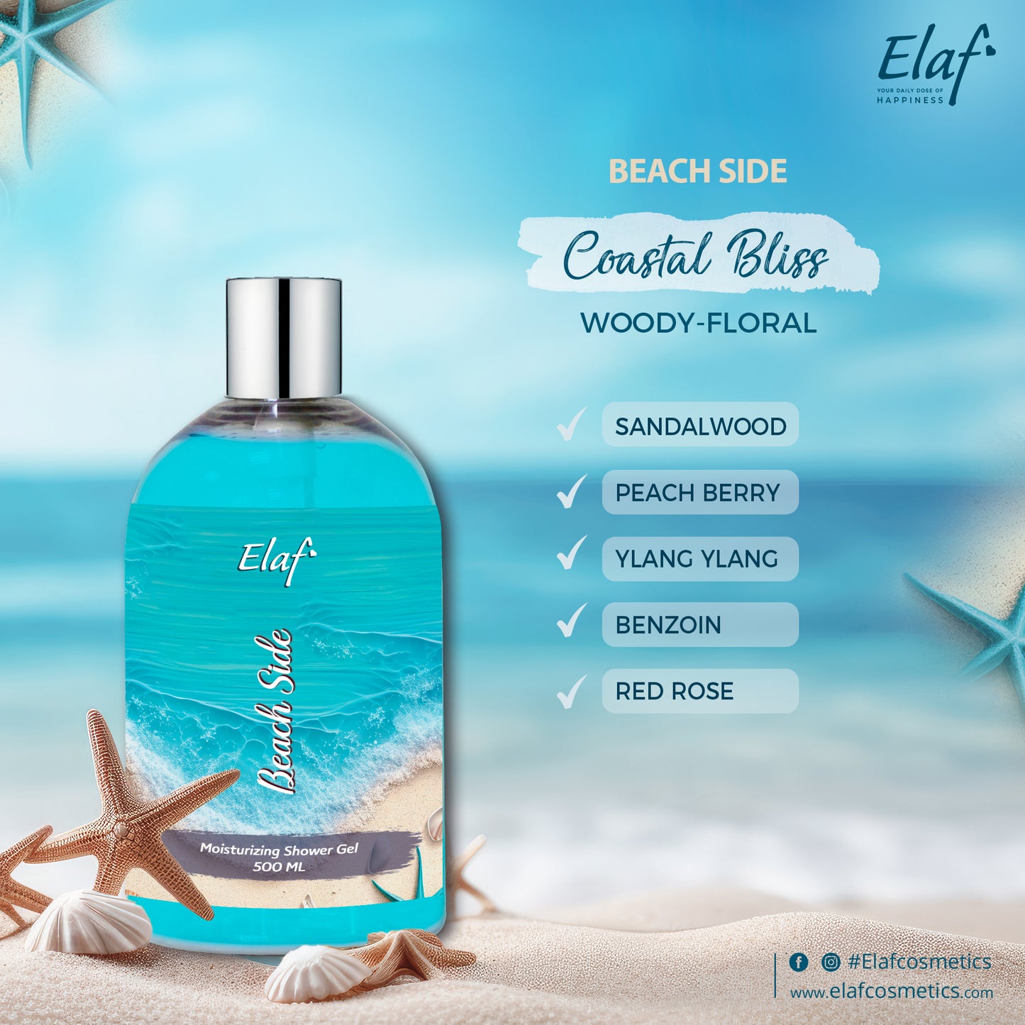 Beach Side Shower Gel 500 ml