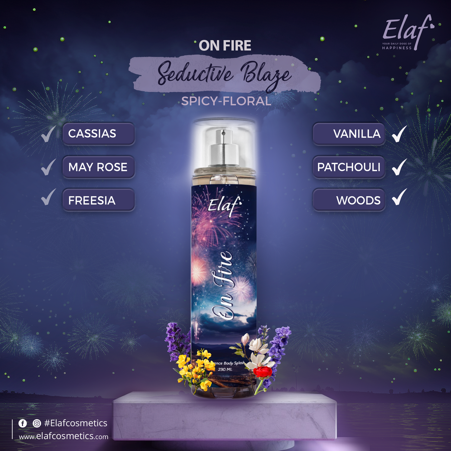 On Fire Body Splash 230 ml