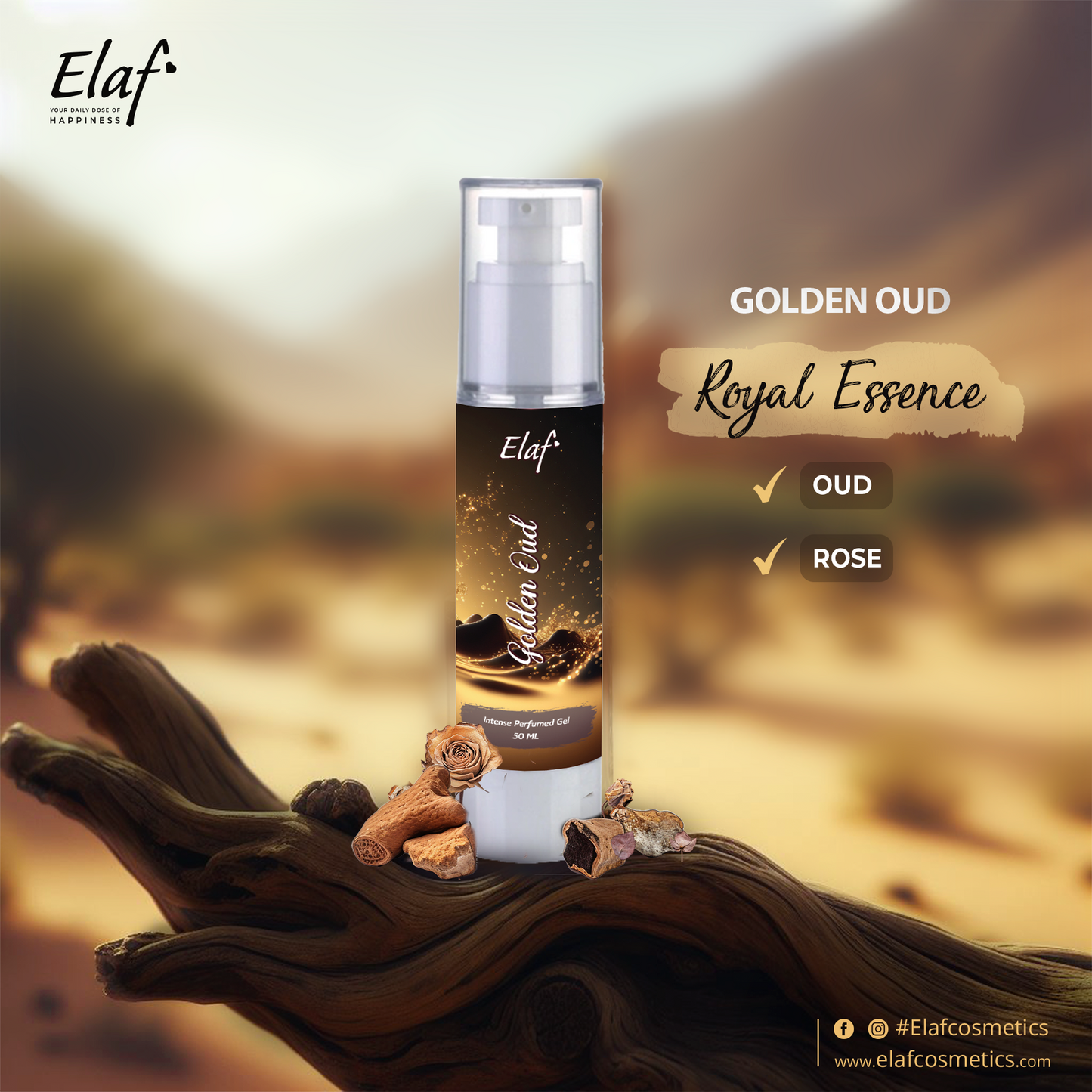 Golden Oud Perfumed Gel 50 ml