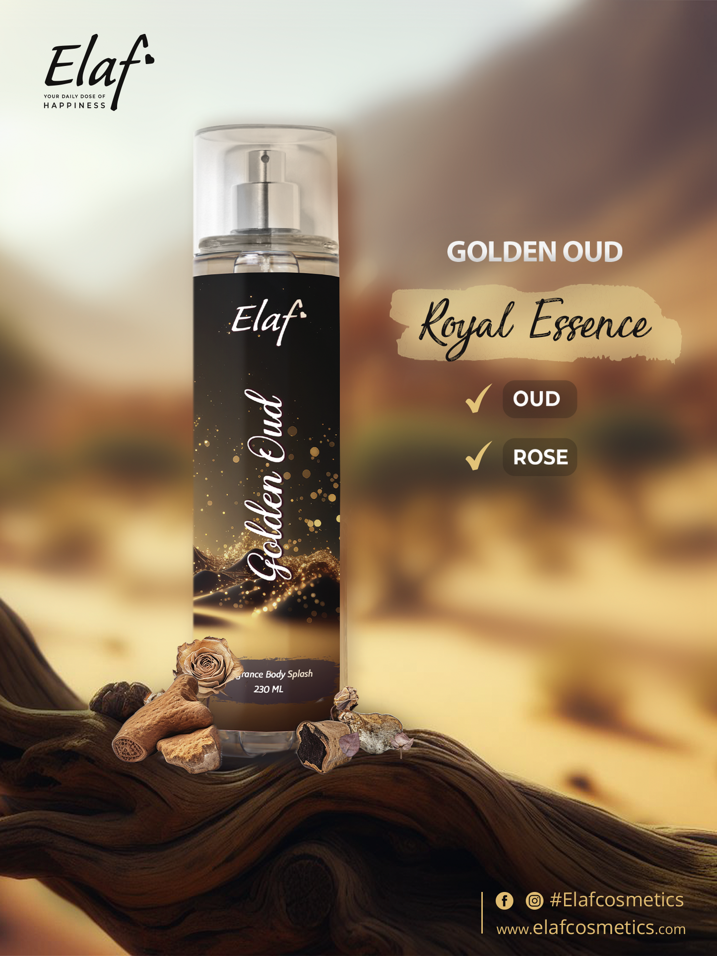 Golden Oud Body Splash 230 ml