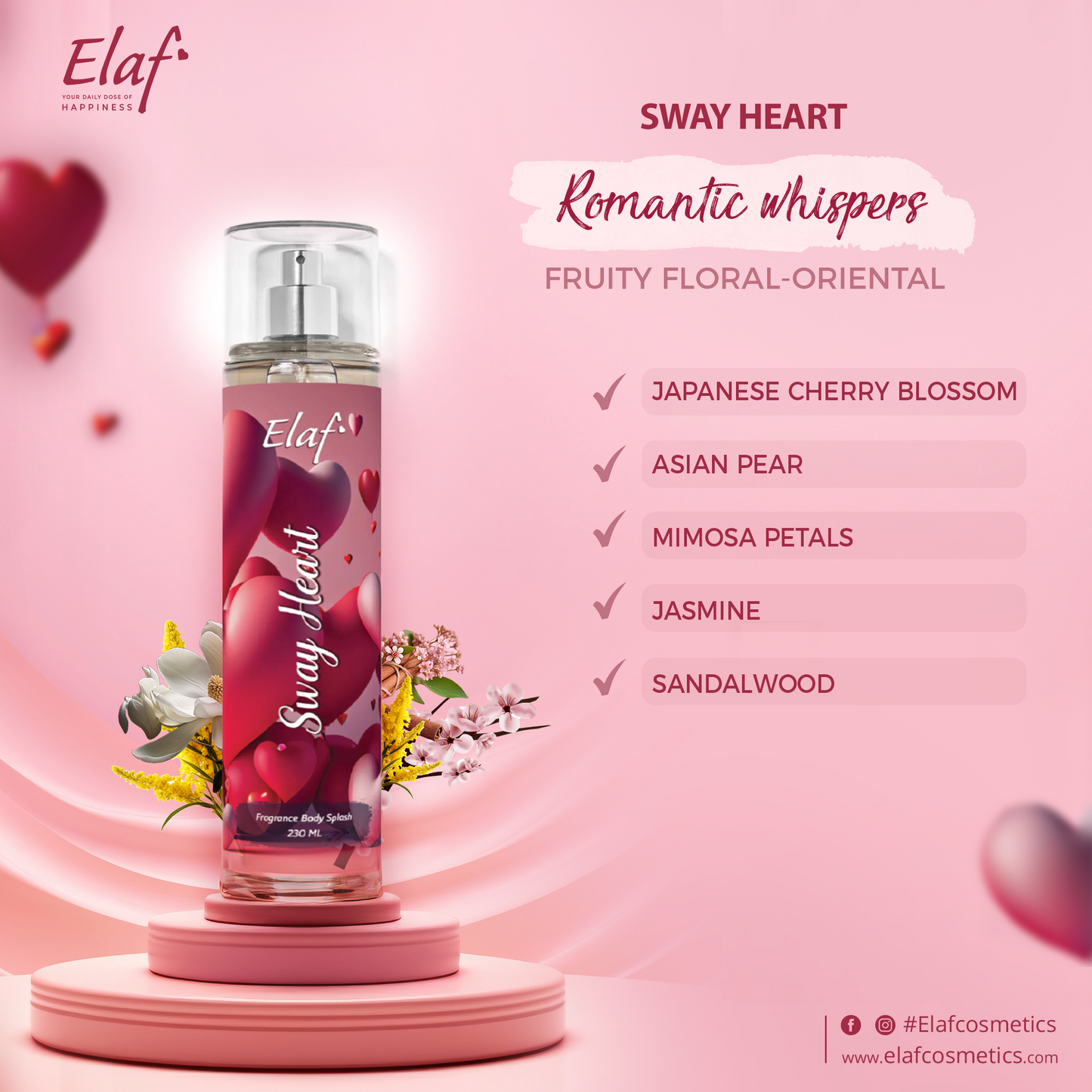 Sway Heart Body Splash 230 ml