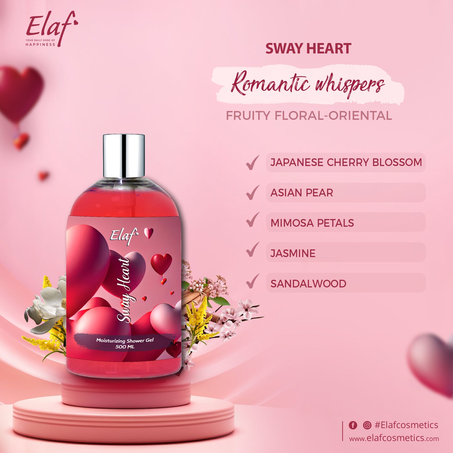 Sway Heart Shower Gel 500 ml