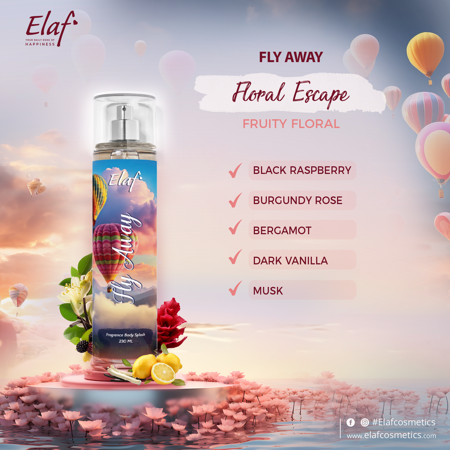 Fly Away Body Splash 230 ml