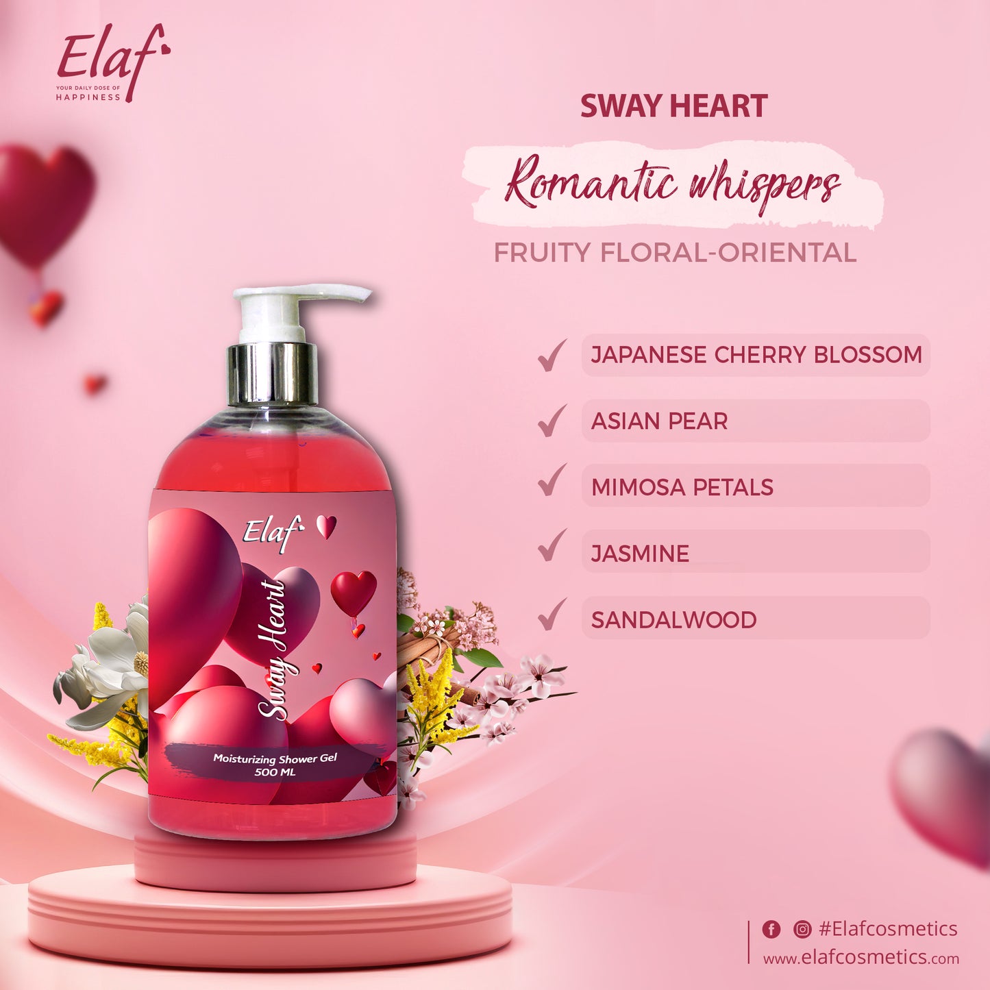 Sway Heart Shower Gel 500 ml